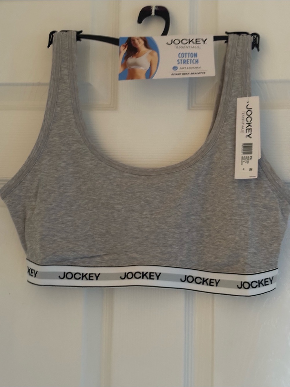 Jockey Women's Cotton Stretch Grey Bralette Size XXL